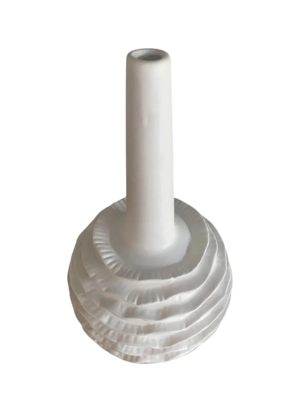 Wildwood Piper Blanca Vase Sculptural White Ceramic Vase Designer Home Décor Coa